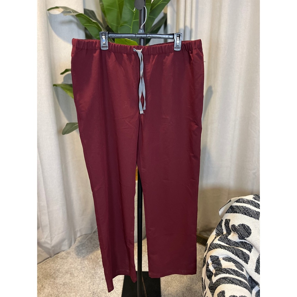 FIGS Technical Collection Burgundy Maroon Scrub Pants Womens XXL